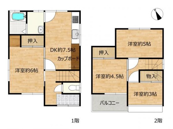 detached 愛知県名古屋市名東区本郷３丁目5番地　グロウバルビル2階　2C号室