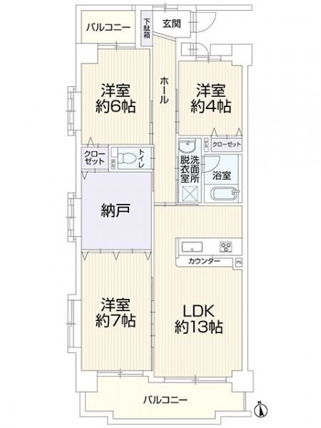 apartment 愛知県名古屋市名東区本郷３丁目5番地　グロウバルビル2階　2C号室