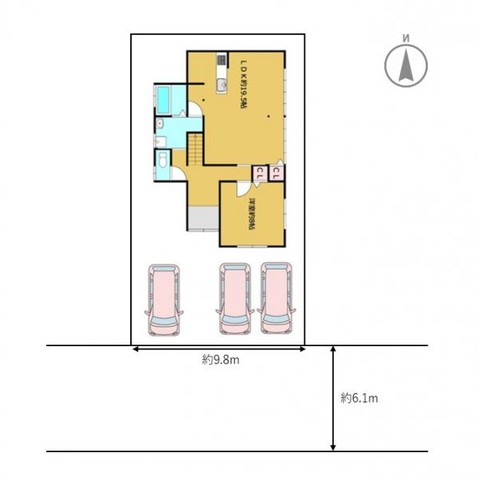 detached 福井県敦賀市平和町37-6　山田ビル　1階A号室