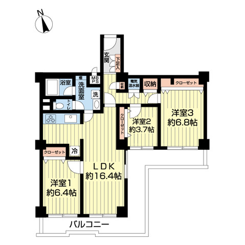 apartment 東京都大田区西蒲田７丁目48-6 ルミエール２階