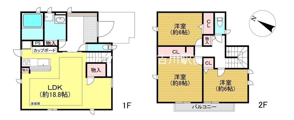 detached 埼玉県吉川市木売１丁目9-4 クレオメデス101
