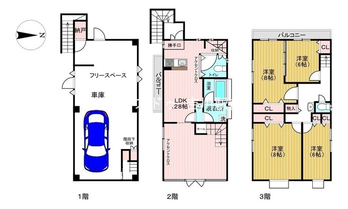 detached 埼玉県吉川市木売１丁目9-4 クレオメデス101