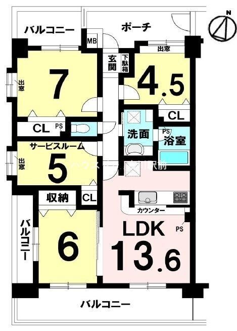 apartment 埼玉県吉川市木売１丁目9-4 クレオメデス101