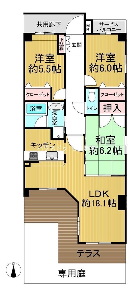 apartment 埼玉県吉川市木売１丁目9-4 クレオメデス101