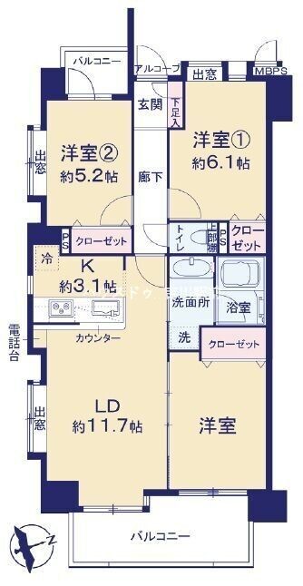 apartment 埼玉県吉川市木売１丁目9-4 クレオメデス101