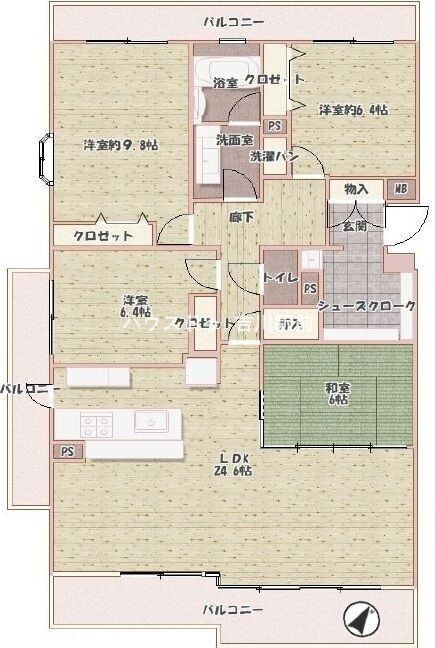 apartment 埼玉県吉川市木売１丁目9-4 クレオメデス101