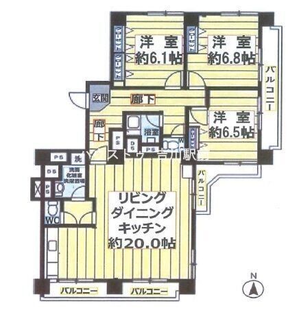 apartment 埼玉県吉川市木売１丁目9-4 クレオメデス101