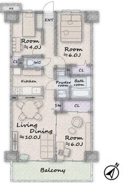 apartment 埼玉県さいたま市大宮区桜木町２丁目902-106 大宮サクラスクエア