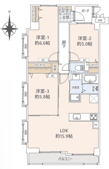 apartment 埼玉県さいたま市大宮区桜木町２丁目902-106 大宮サクラスクエア