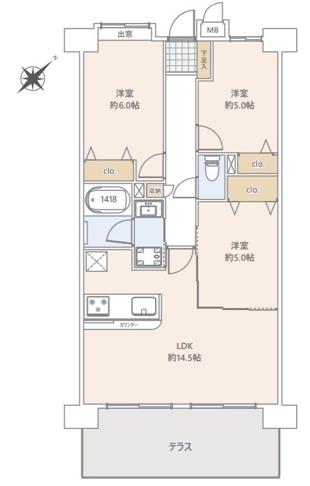 apartment 東京都福生市牛浜91-1 ユニオンビル３階