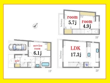 detached 東京都世田谷区用賀２丁目36-12 滝本ビル3階