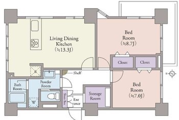 apartment 東京都葛飾区東金町１丁目27-6 オランジェテラスⅠ