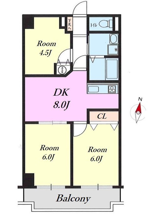 apartment 東京都昭島市松原町３丁目6-5 プランシエル1階