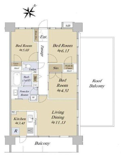apartment 東京都昭島市松原町３丁目6-5 プランシエル1階