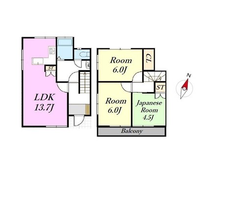 detached 東京都昭島市松原町３丁目6-5 プランシエル1階