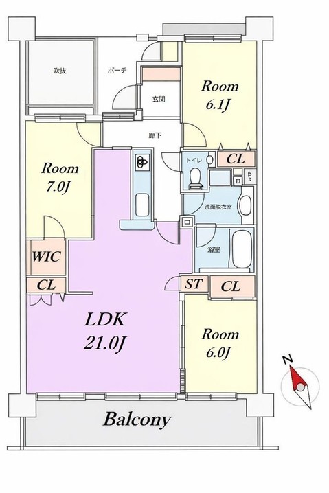 apartment 東京都昭島市松原町３丁目6-5 プランシエル1階
