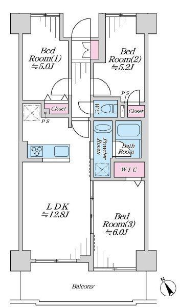 apartment 東京都昭島市松原町３丁目6-5 プランシエル1階
