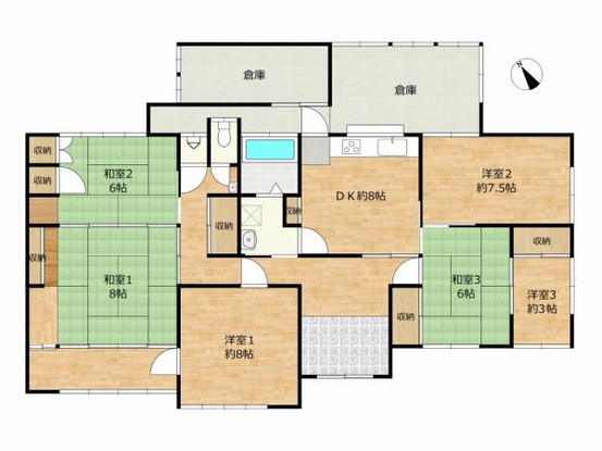 detached 大分県中津市中殿町３丁目1-1　グリーンパレス中津壱番館1階　102号