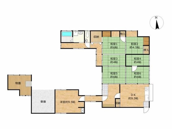 detached 大分県中津市中殿町３丁目1-1　グリーンパレス中津壱番館1階　102号