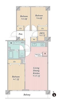 apartment 千葉県流山市南流山１丁目7-1 dea del mare 0002