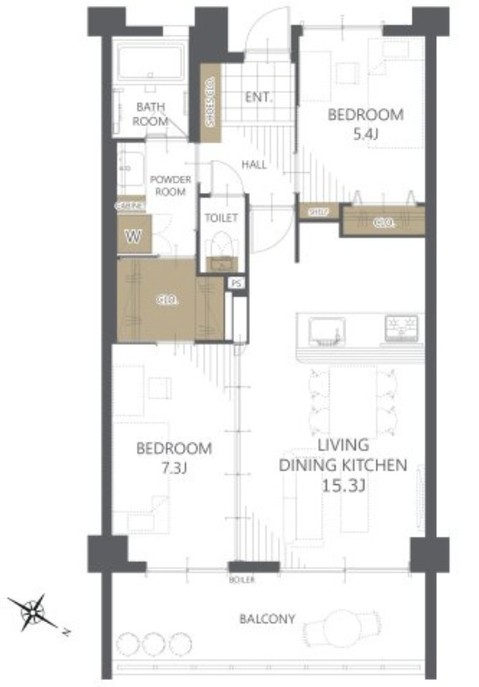 apartment 沖縄県那覇市小禄１丁目沖縄県那覇市小禄1-21-25 高良荘１階