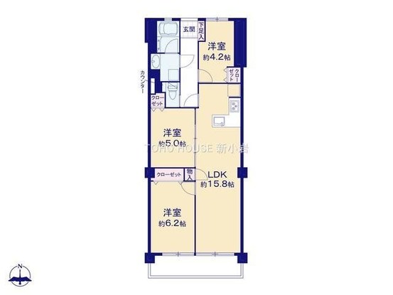 apartment 東京都葛飾区新小岩１丁目51－18 第二クレールパル　1F