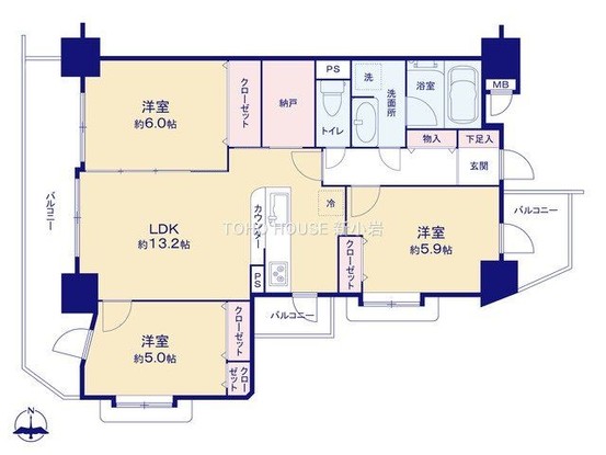 apartment 東京都葛飾区新小岩１丁目51－18 第二クレールパル　1F