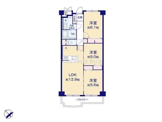 apartment 東京都葛飾区新小岩１丁目51－18 第二クレールパル　1F