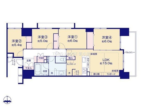 apartment 東京都葛飾区新小岩１丁目51－18 第二クレールパル　1F