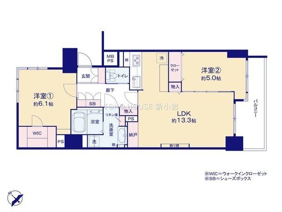 apartment 東京都葛飾区新小岩１丁目51－18 第二クレールパル　1F