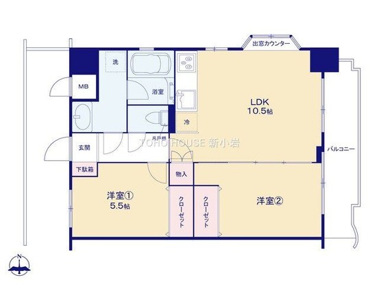 apartment 東京都葛飾区新小岩１丁目51－18 第二クレールパル　1F