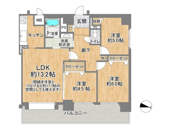 apartment 北海道小樽市港町6-4 キタハマビルNO.Ⅱ 2階