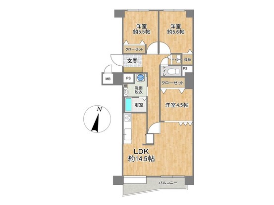 apartment 北海道小樽市港町6-4 キタハマビルNO.Ⅱ 2階