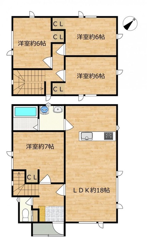 detached 北海道函館市美原５丁目18番19号 ブレッシングハウス 1階