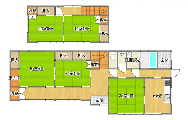 detached 福島県いわき市平字作町1丁目8番地の1 ニュー大室屋ビル 2階