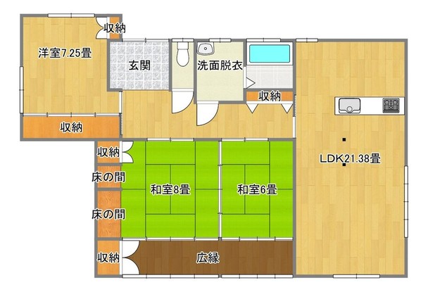 detached 福島県いわき市平字作町1丁目8番地の1 ニュー大室屋ビル 2階