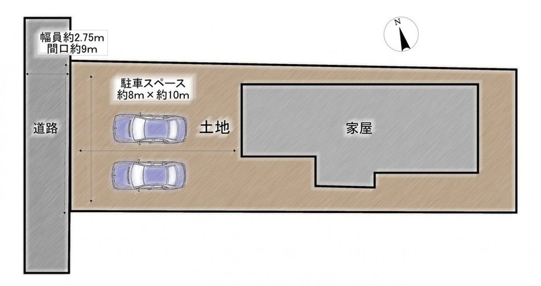 detached 福島県会津若松市町北町大字上荒久田字崖下77-2