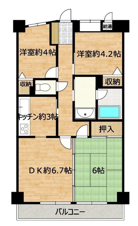 apartment 茨城県つくば市上横場253-1 M.Iビル 2-A号室