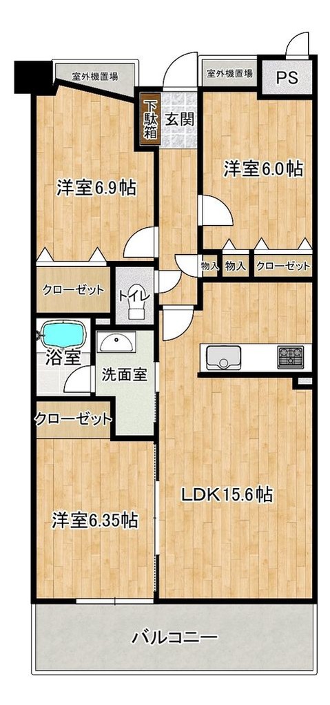 apartment 三重県松阪市下村町814-4 パークマンション101号室