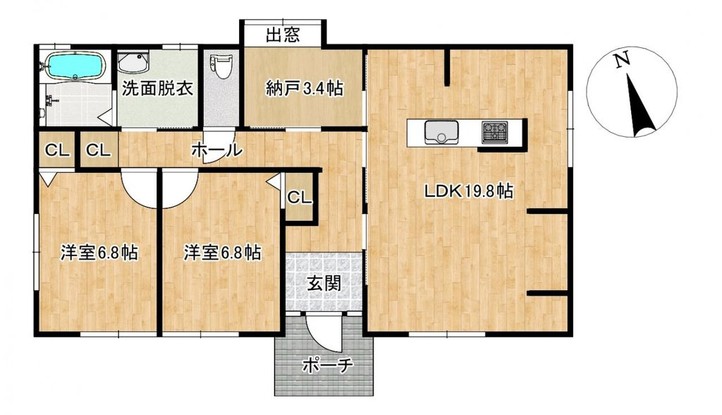 detached 滋賀県草津市野路東５丁目25-23 マリーベルハイツE棟 101号室