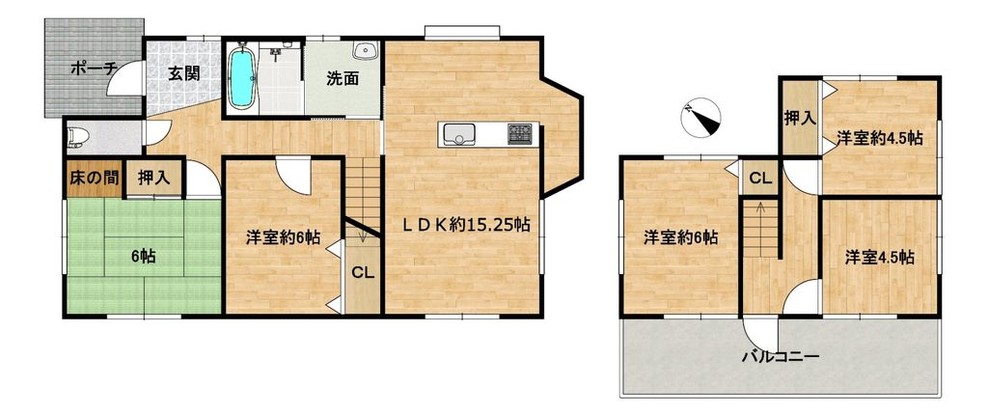 detached 滋賀県草津市野路東５丁目25-23 マリーベルハイツE棟 101号室