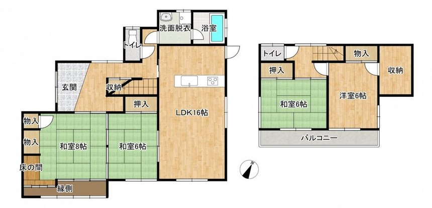 detached 広島県広島市安佐南区東野１丁目18-21