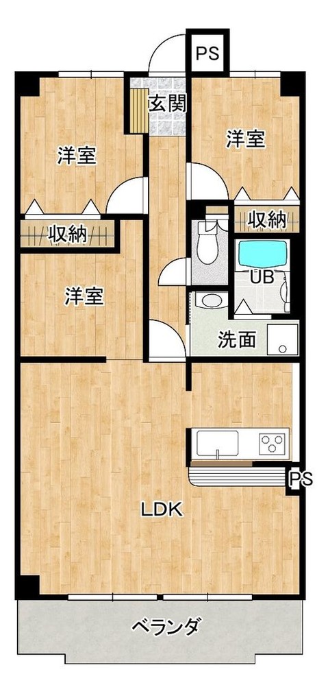 apartment 広島県福山市南蔵王町２丁目４－１８ フローレンス南蔵王 1階北