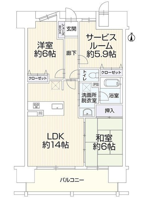 apartment 広島県福山市南蔵王町２丁目４－１８ フローレンス南蔵王 1階北