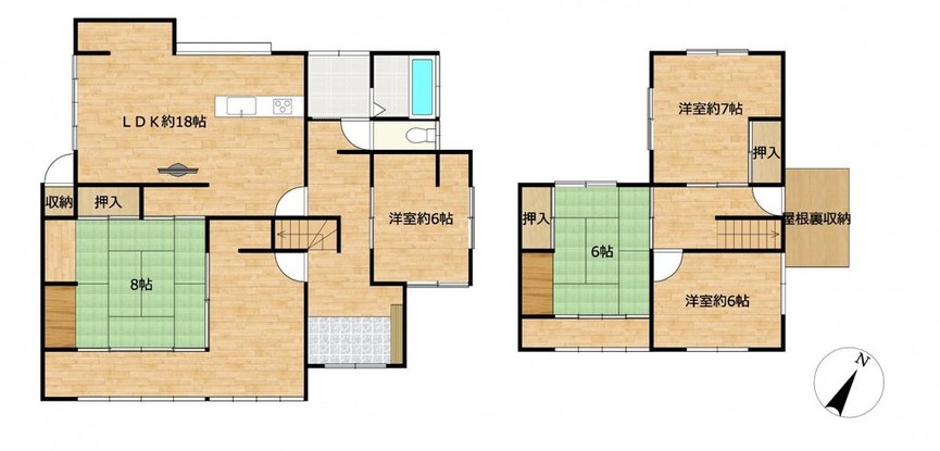 detached 鳥取県米子市旗ヶ崎７丁目14-12 1階1号室