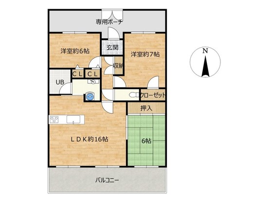 apartment 高知県高知市杉井流21-13 マノワール杉井流 1階北