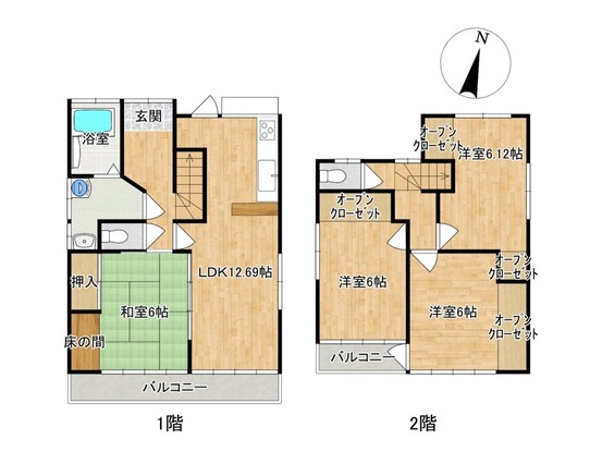 detached 高知県高知市杉井流21-13 マノワール杉井流 1階北