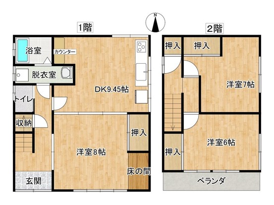 detached 高知県高知市杉井流21-13 マノワール杉井流 1階北
