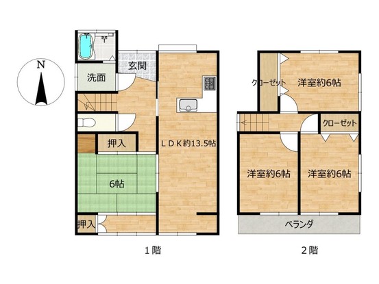 detached 高知県高知市杉井流21-13 マノワール杉井流 1階北
