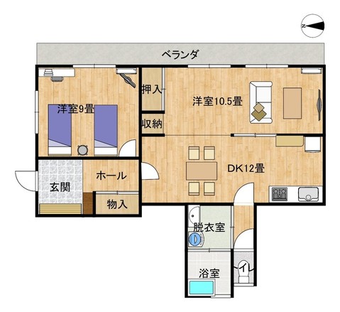 apartment 熊本県熊本市中央区帯山６丁目3-37 ペアレンツ坂本 2-A